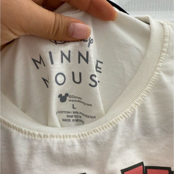 Women's Disney Minnie Mouse Retro Short Sleeve Graphic T-Shirt - White L - Picture 7 of 8